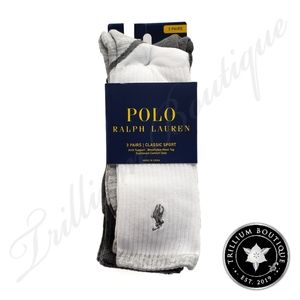 Polo Ralph Lauren Classic Sport Men's Socks NWT Neutral Casual
